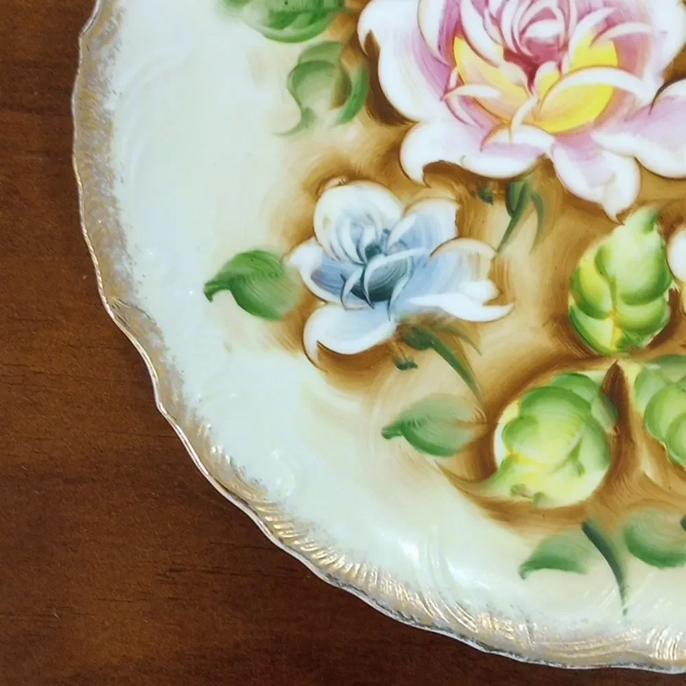 Norleans Japan Decorative Floral Design Plate, Vintage!